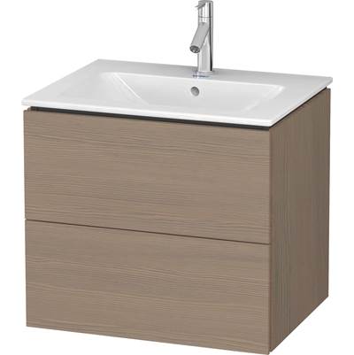 Duravit LC624003535 - Duravit L-Cube 24 3/8" Wall Mount Two Drawer Single Vanity Cabinet In Terra Oak, Sink Sold Separately