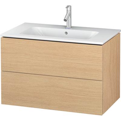 Duravit LC624103030 - Duravit L-Cube 32 1/4" Wall Mount Two Drawer Single Vanity Cabinet In Natural Oak, Sink Sold Separately
