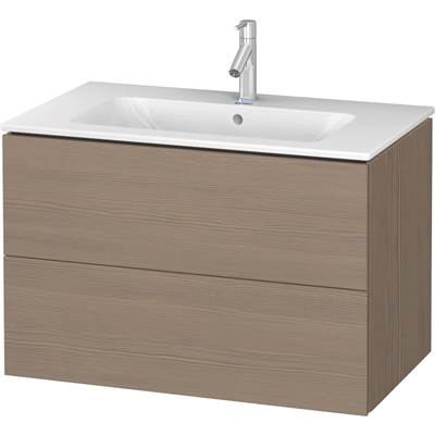 Duravit LC624103535 - Duravit L-Cube 32 1/4" Wall Mount Two Drawer Single Vanity Cabinet In Terra Oak, Sink Sold Separately