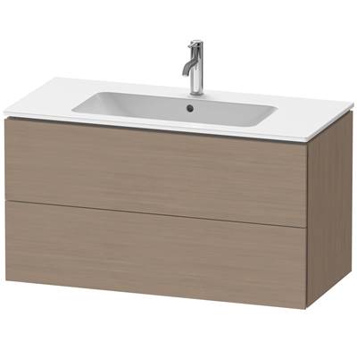 Duravit LC624203535 - Duravit L-Cube 40 1/8" Wall Mount Two Drawer Single Vanity Cabinet In Terra Oak, Sink Sold Separately