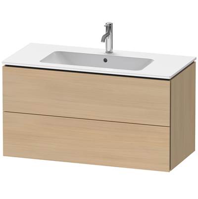 Duravit LC624207171 - Duravit L-Cube 40 1/8" Wall Mount Two Drawer Single Vanity Cabinet In Mediterranean Oak, Sink Sold Separately