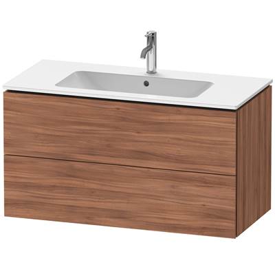 Duravit LC624207979 - Duravit L-Cube 40 1/8" Wall Mount Two Drawer Single Vanity Cabinet In Natural Walnut, Sink Sold Separately