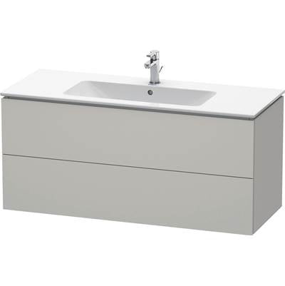 Duravit LC624300707 - Duravit L-Cube 48" Wall Mount Two Drawer Single Vanity Cabinet In Matte Concrete Gray, Sink Sold Separately
