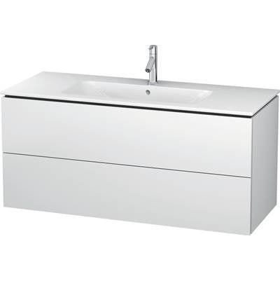 Duravit LC624301818 - Duravit L-Cube 48" Wall Mount Two Drawer Single Vanity Cabinet In Matte White, Sink Sold Separately