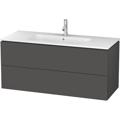 Duravit LC624304949 - Duravit L-Cube 48" Wall Mount Two Drawer Single Vanity Cabinet In Matte Graphite, Sink Sold Separately