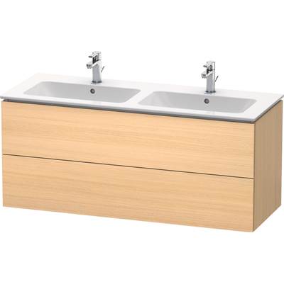 Duravit LC625807171 - Duravit L-Cube 50 3/4" Wall Mount Two Drawer Single Vanity Cabinet In Mediterranean Oak, Sink Sold Separately