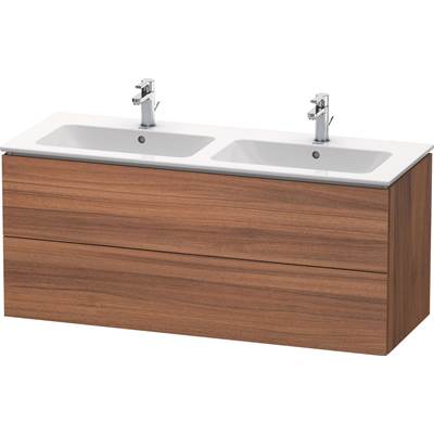 Duravit LC625807979 - Duravit L-Cube 50 3/4" Wall Mount Two Drawer Single Vanity Cabinet In Natural Walnut, Sink Sold Separately