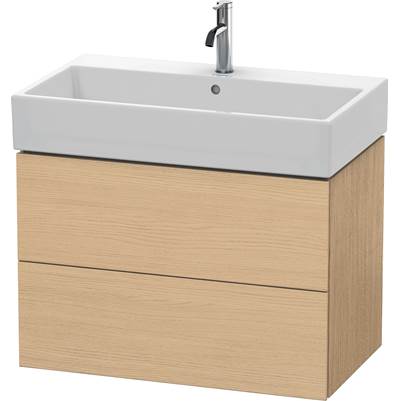 Duravit LC627703030 - Duravit L-Cube 30 7/8" Wall Mount Two Drawer Single Vanity Cabinet In Natural Oak, Sink Sold Separately