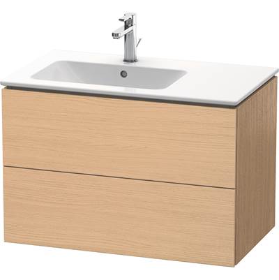 Duravit LC629103030 - Duravit L-Cube 32 1/4" Wall Mount Two Drawer Single Vanity Cabinet In Natural Oak, Sink Sold Separately