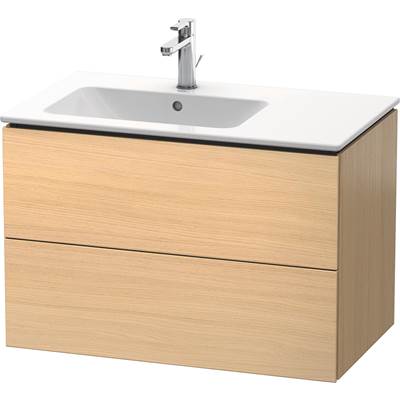 Duravit LC629107171 - Duravit L-Cube 32 1/4" Wall Mount Two Drawer Single Vanity Cabinet In Mediterranean Oak, Sink Sold Separately