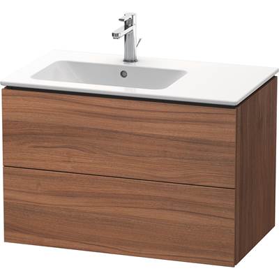 Duravit LC629107979 - Duravit L-Cube 32 1/4" Wall Mount Two Drawer Single Vanity Cabinet In Natural Walnut, Sink Sold Separately