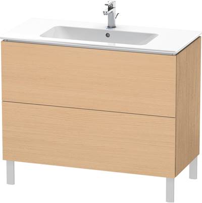 Duravit LC662703030 - Duravit L-Cube 40 1/8" Wall Mount Two Drawer Single Vanity Cabinet In Natural Oak, Sink Sold Separately