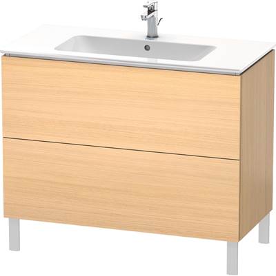 Duravit LC662707171 - Duravit L-Cube 40 1/8" Wall Mount Two Drawer Single Vanity Cabinet In Mediterranean Oak, Sink Sold Separately