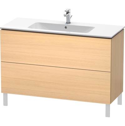 Duravit LC662807171 - Duravit L-Cube 48" Wall Mount Two Drawer Single Vanity Cabinet In Mediterranean Oak, Sink Sold Separately