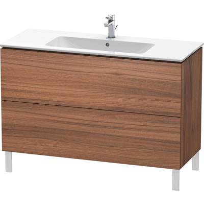 Duravit LC662807979 - Duravit L-Cube 48" Wall Mount Two Drawer Single Vanity Cabinet In Natural Walnut, Sink Sold Separately