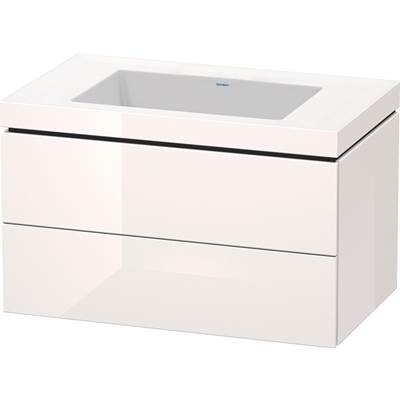 Duravit LC6927N2222 - Duravit L-Cube 31 1/2" Wall Mount Two Drawer C-Bonded Single Vanity In High Gloss White, Including Cabinet And