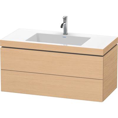 Duravit LC6928O3030 - Duravit L-Cube 39 3/8" Wall Mount Two Drawer C-Bonded Single Vanity In Natural Oak, Including Cabinet And Single Hole Sink