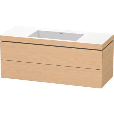 Duravit LC6929N3030 - Duravit L-Cube 47 1/4" Wall Mount Two Drawer C-Bonded Single Vanity In Natural Oak, Including Cabinet And
