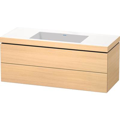 Duravit LC6929N7171 - Duravit L-Cube 47 1/4" Wall Mount Two Drawer C-Bonded Single Vanity In Mediterranean Oak, Including Cabinet And