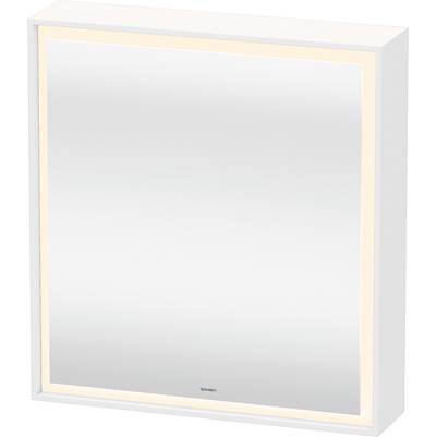Duravit LC7550R00006000 - Duravit L-Cube 25 5/8" X27 1/2" Right Hinge 1 Door Led Rectangular Medicine Cabinet In Aluminum