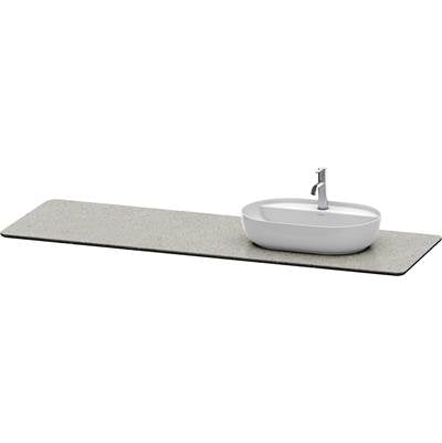 Duravit LU9468R3333 - Duravit Luv 70 1/4" Quartz Vanity Top In Gray Structure With One Sink Cutout