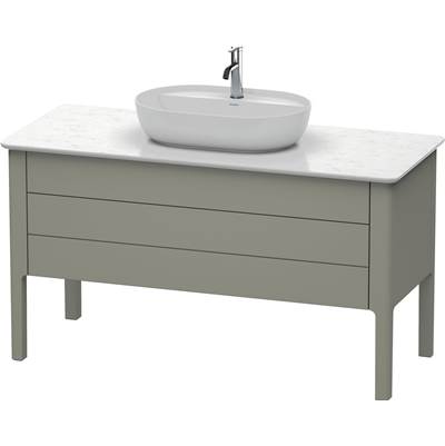 Duravit LU956609292 - Duravit Luv 52 5/8" Wall Mount Two Drawer Single Vanity Cabinet In Satin Matte Stone Gray, Sink Sold Separately