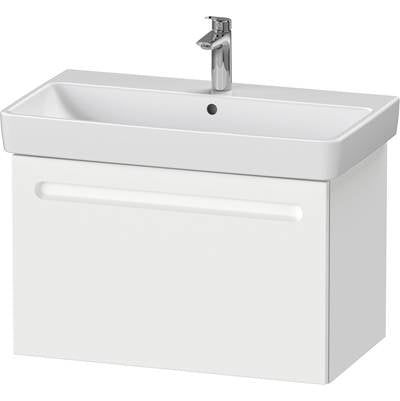 Duravit N14383018180000 - Duravit No.1 29 1/8" Wall Mount One Drawer Single Vanity Cabinet In Matte White, Sink Sold Separately