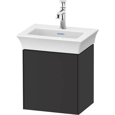 Duravit WT4240R5858 - Duravit White Tulip 15 1/8" Wall Mount One Door Single Vanity Cabinet In Satin Matte Graphite, Sink Sold Separately