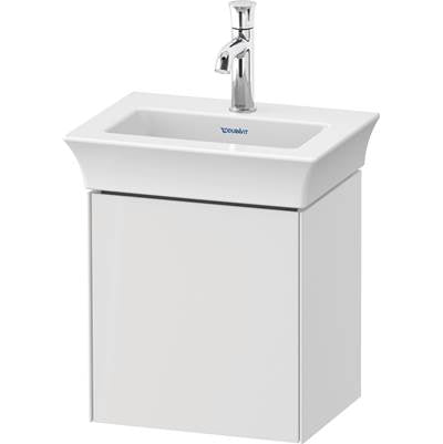 Duravit WT4240L8585 - Duravit White Tulip 15 1/8" Wall Mount One Door Single Vanity Cabinet In High Gloss White, Sink Sold Separately