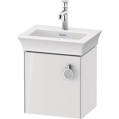 Duravit WT4250L8585 - Duravit White Tulip 15 1/8" Wall Mount One Door Single Vanity Cabinet In High Gloss White, Sink Sold Separately