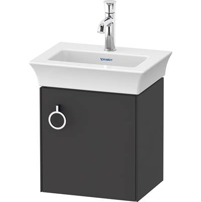 Duravit WT4250R5858 - Duravit White Tulip 15 1/8" Wall Mount One Door Single Vanity Cabinet In Satin Matte Graphite, Sink Sold Separately