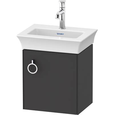 Duravit WT4250R5858 - Duravit White Tulip 15 1/8" Wall Mount One Door Single Vanity Cabinet In Satin Matte Graphite, Sink Sold Separately