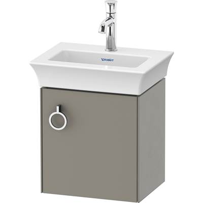 Duravit WT4250R9292 - Duravit White Tulip 15 1/8" Wall Mount One Door Single Vanity Cabinet In Satin Matte Stone Gray, Sink Sold Separately