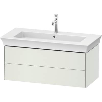Duravit WT434203636 - Duravit White Tulip 38 3/4" Wall Mount Two Drawer Single Vanity Cabinet In Satin Matte White, Sink Sold Separately