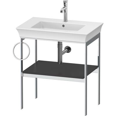 Duravit WT4543L5858 - Duravit White Tulip 26 7/8" X 17 3/4" Console In Satin Matte Graphite