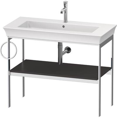 Duravit WT4544L5858 - Duravit White Tulip 38 3/4" X 17 3/4" Console In Satin Matte Graphite