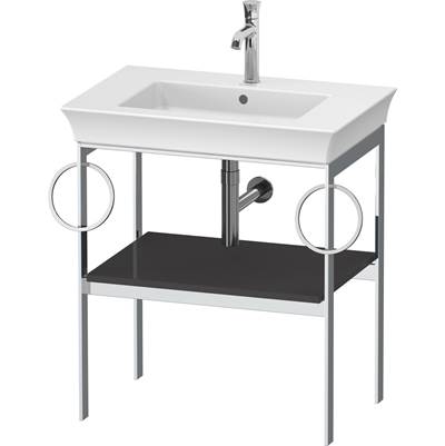 Duravit WT4546BH1H1 - Duravit White Tulip 26 7/8" X 17 3/4" Console In High Gloss Graphite