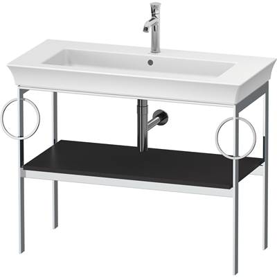 Duravit WT4547B5858 - Duravit White Tulip 38 3/4" X 17 3/4" Console In Satin Matte Graphite