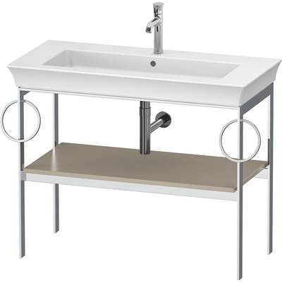 Duravit WT4547B6060 - Duravit White Tulip 38 3/4" X 17 3/4" Console In Satin Matte Taupe