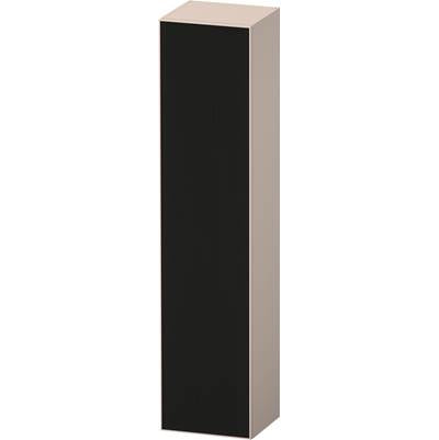 Duravit ZE1352L63830000 - Duravit Zencha 15 3/4" X 69 1/4" Wall Mount Linen Cabinet In Black Line Structure