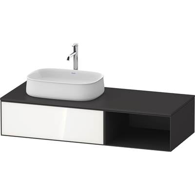 Duravit ZE4818064800000 - Duravit Zencha 51 1/8" Wall Mount One Drawer Single Vanity Cabinet In White, Sink Sold Separately