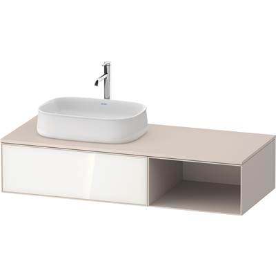 Duravit ZE4818064830000 - Duravit Zencha 51 1/8" Wall Mount One Drawer Single Vanity Cabinet In White, Sink Sold Separately