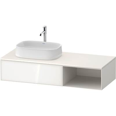 Duravit ZE4818064840000 - Duravit Zencha 51 1/8" Wall Mount One Drawer Single Vanity Cabinet In White, Sink Sold Separately