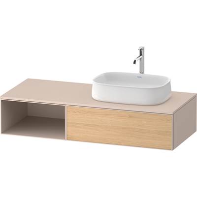 Duravit ZE4819030830000 - Duravit Zencha 51 1/8" Wall Mount One Drawer Single Vanity Cabinet In Natural Oak, Sink Sold Separately