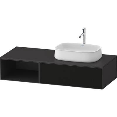 Duravit ZE4819063800000 - Duravit Zencha 51 1/8" Wall Mount One Drawer Single Vanity Cabinet In Black Line Structure, Sink Sold Separately
