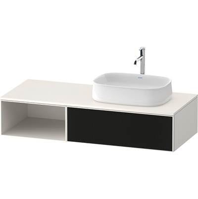 Duravit ZE4819063840000 - Duravit Zencha 51 1/8" Wall Mount One Drawer Single Vanity Cabinet In Black Line Structure, Sink Sold Separately