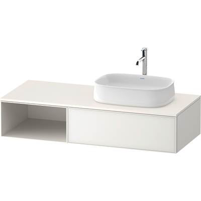 Duravit ZE4819064840000 - Duravit Zencha 51 1/8" Wall Mount One Drawer Single Vanity Cabinet In White, Sink Sold Separately