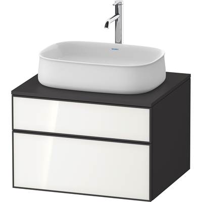 Duravit ZE4820064800000 - Duravit Zencha 25 5/8" Wall Mount Two Drawer Single Vanity Cabinet In White, Sink Sold Separately
