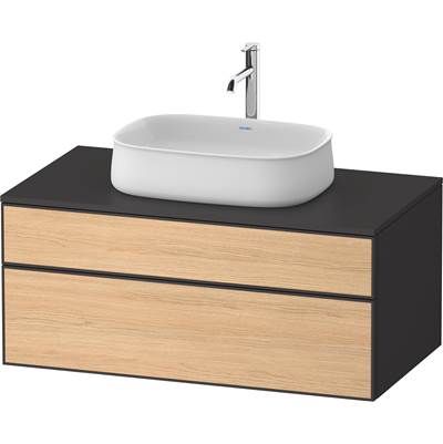 Duravit ZE4821030800000 - Duravit Zencha 39 3/8" Wall Mount Two Drawer Single Vanity Cabinet In Natural Oak, Sink Sold Separately