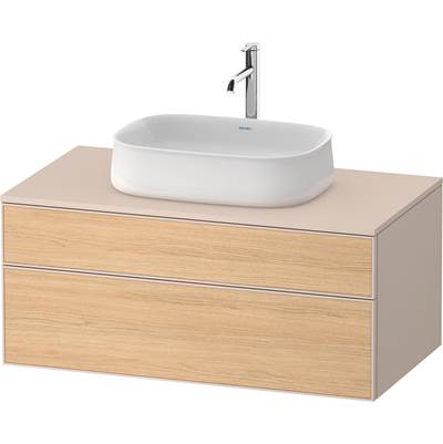 Duravit ZE4821030830000 - Duravit Zencha 39 3/8" Wall Mount Two Drawer Single Vanity Cabinet In Natural Oak, Sink Sold Separately